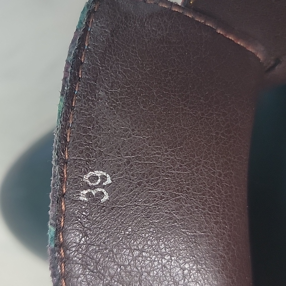 CRAZYCATZ Victorian Boho Floral Hand Painted Oxford Chunky‎ Bootie Block Heels 8 - Picture 10 of 13